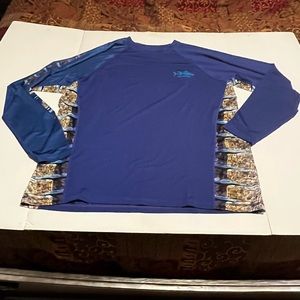 Tormenter Fishing Premium Gear Mens Size XXL Blue‎ Fishing Shirt SPF 50 Outdoor
